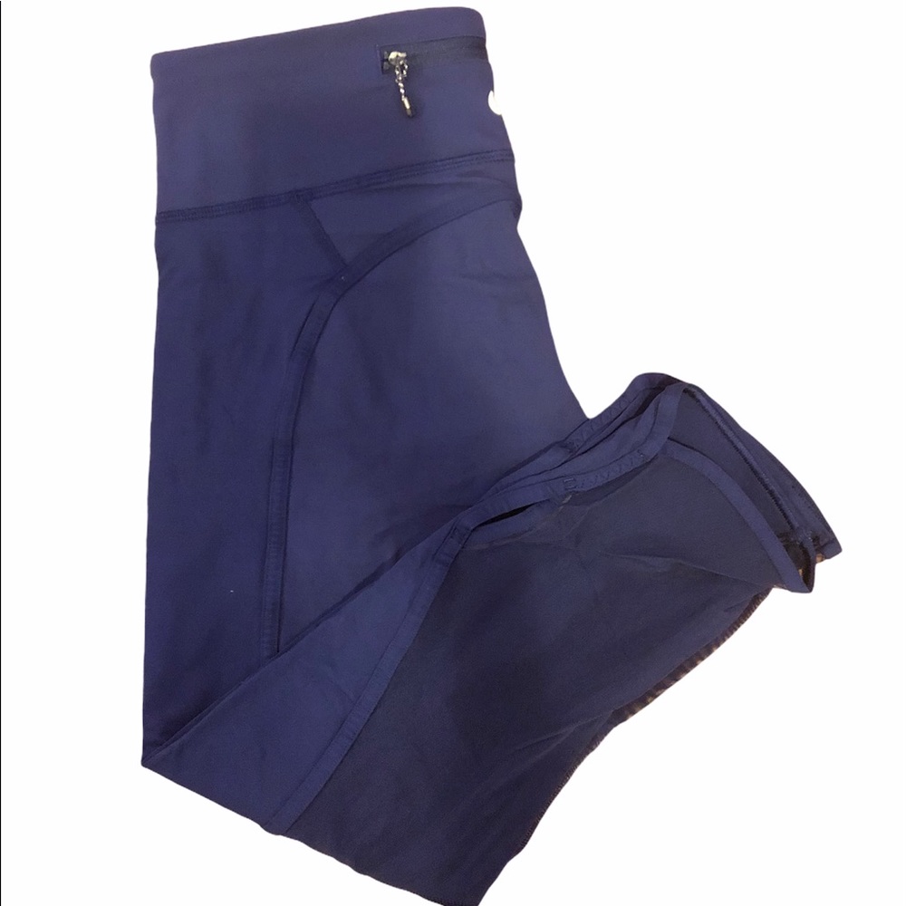 Lululemon cropped pants, blue, size 6
